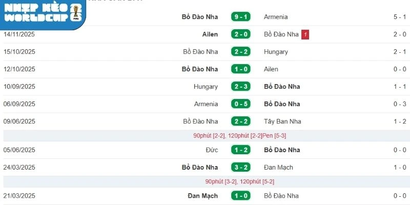 Phân tích điểm rơi phong độ Bồ Đào Nha