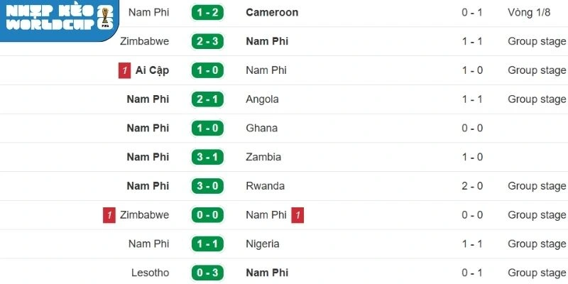 Đánh giá phong độ Nam Phi những trận vừa qua